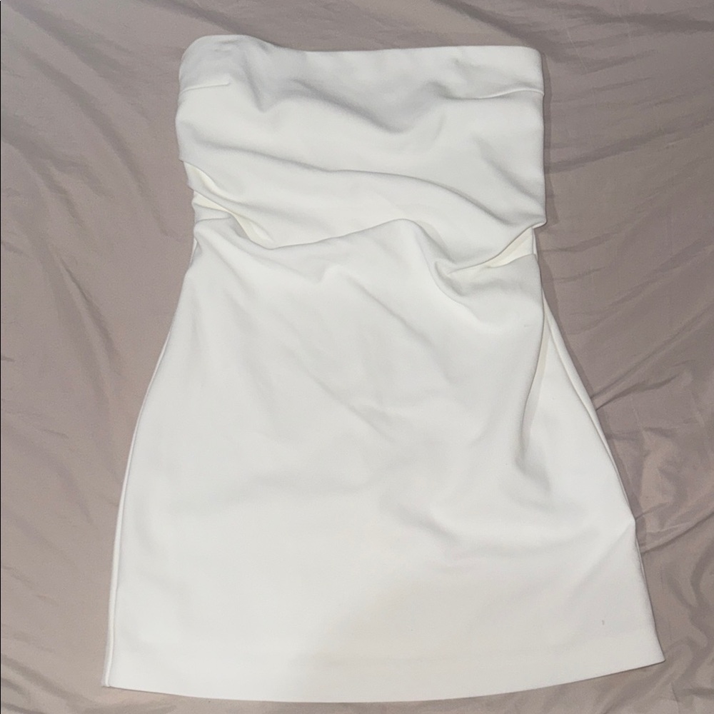Zara Strapless White Dress